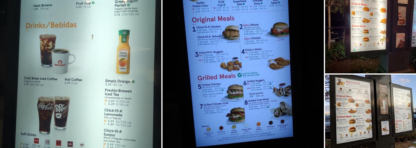 Chick-fil-A Menu