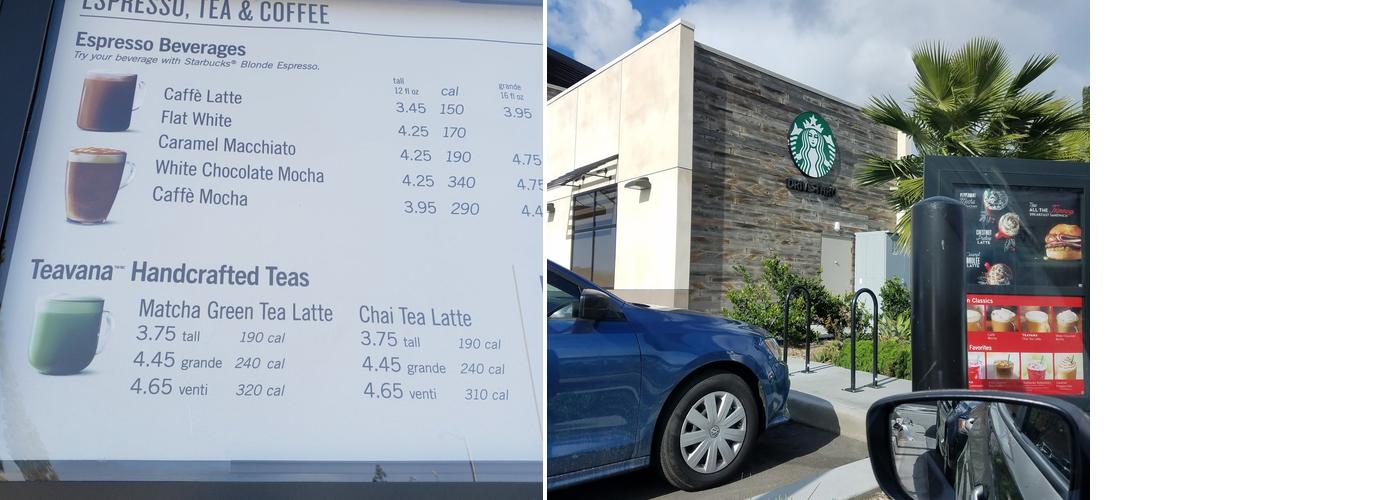 Starbucks Menu