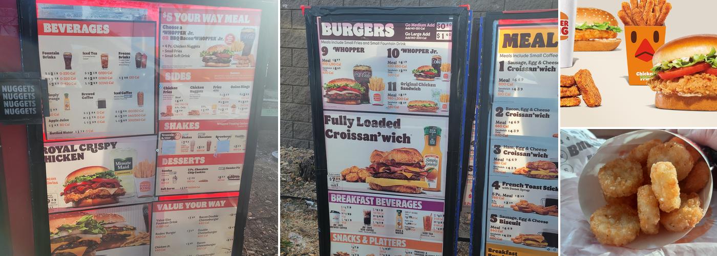 Burger King Menu