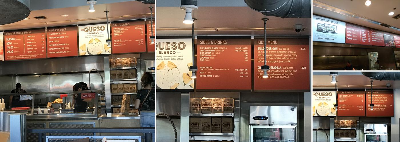 Chipotle Mexican Grill Menu