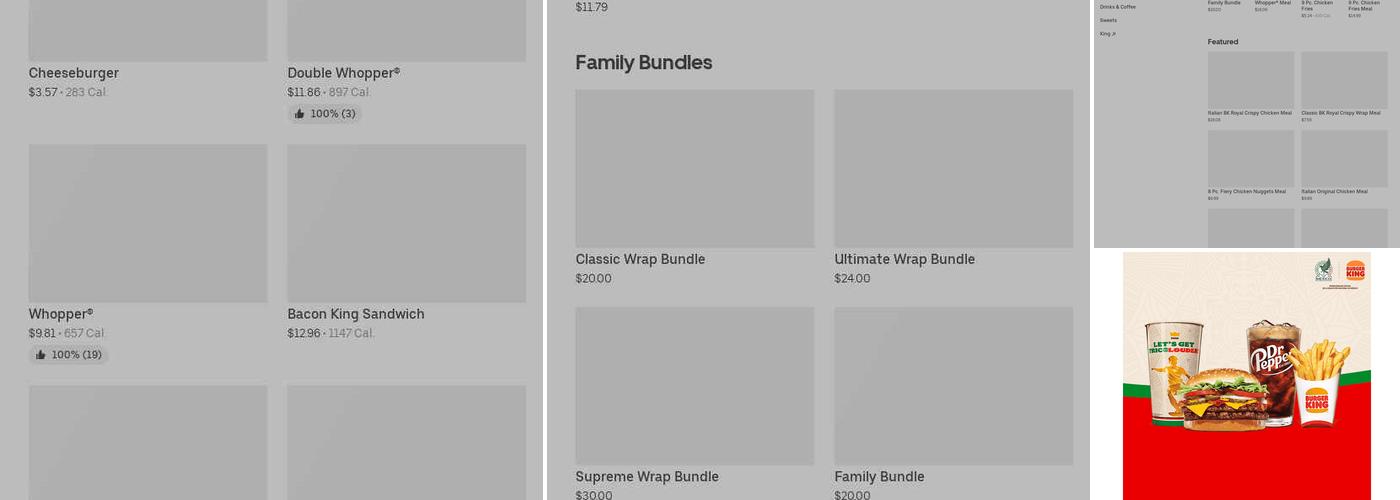 Burger King Menu