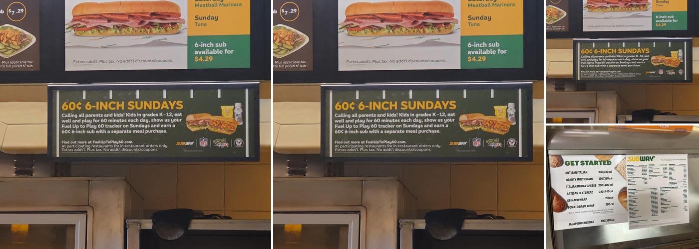 Subway Menu