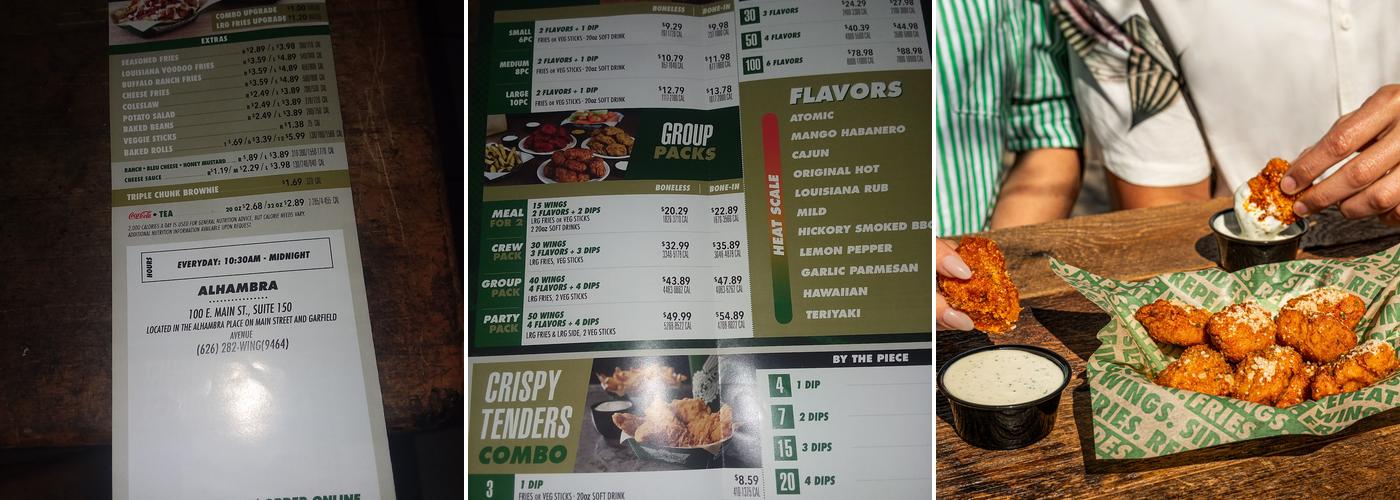 Wingstop Menu