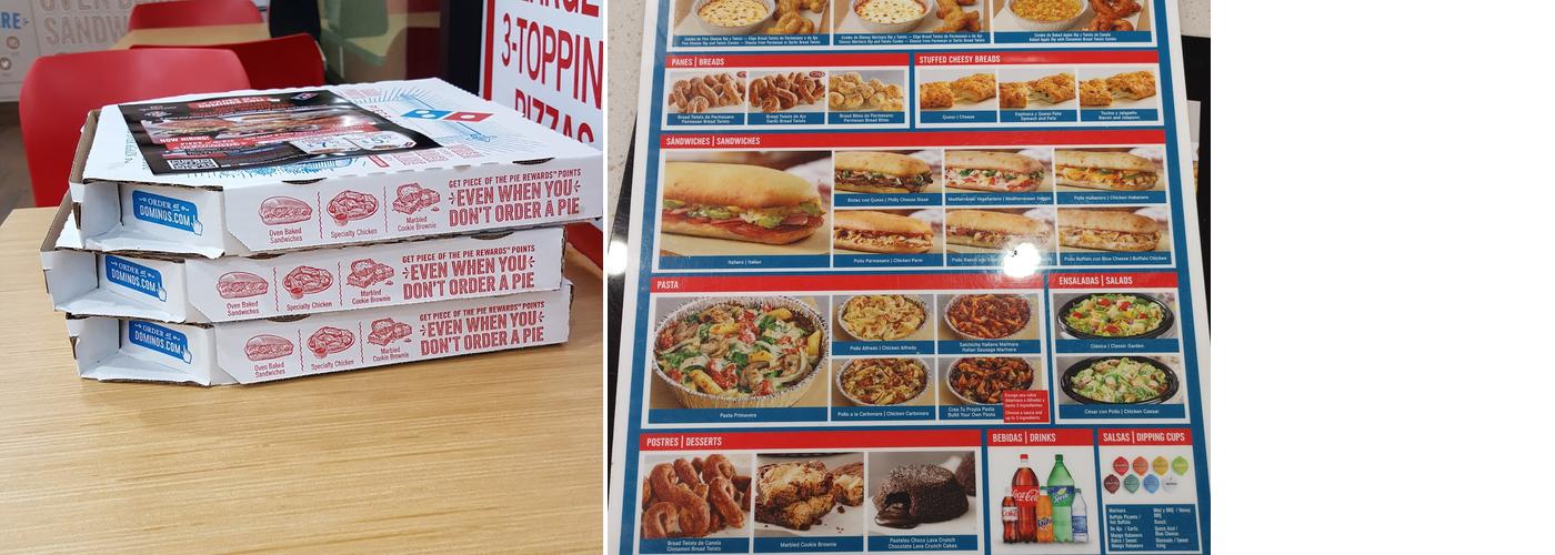 Domino's Pizza Menu