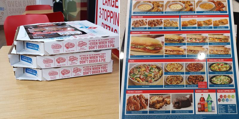 Domino's Pizza Menu