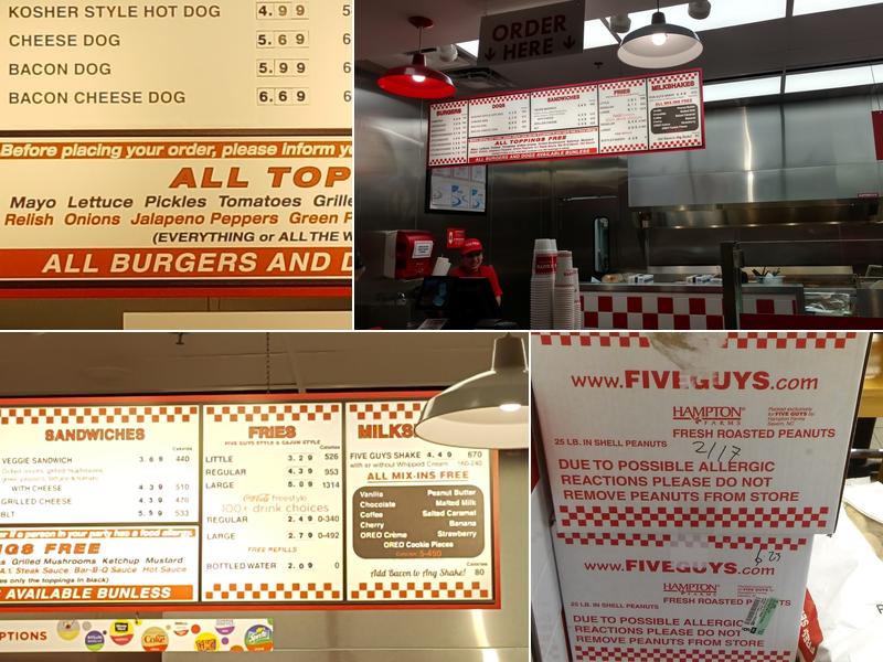 Five Guys Menu