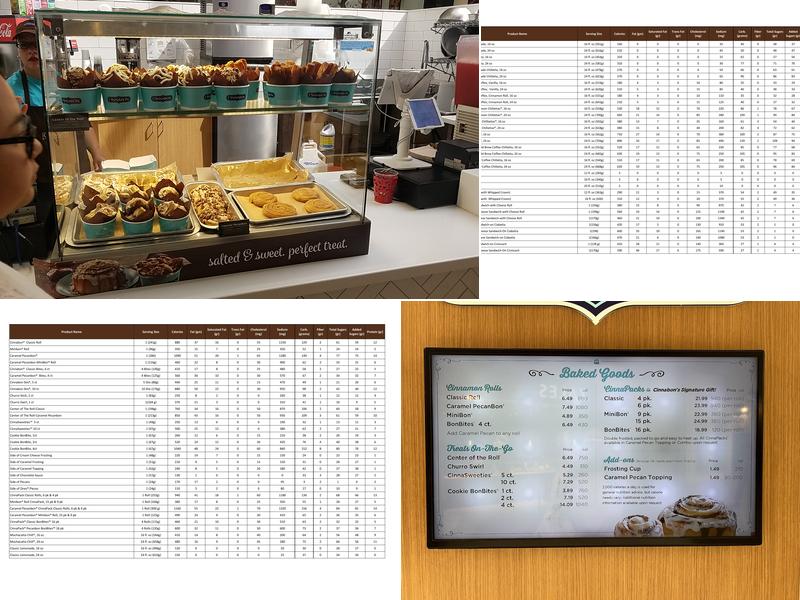 Cinnabon Menu