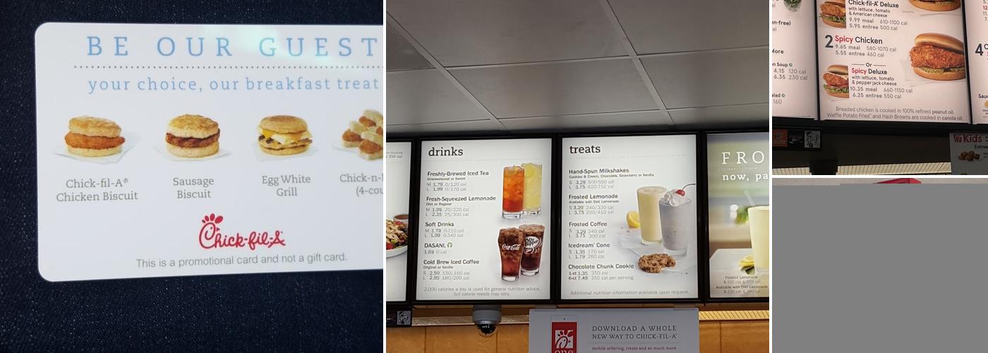Chick-fil-A Menu