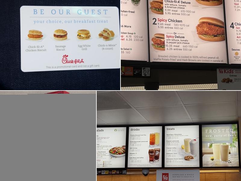 Chick-fil-A Menu