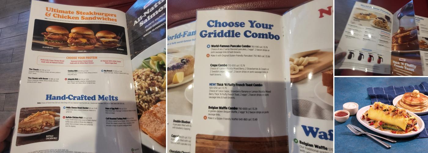 IHOP Menu