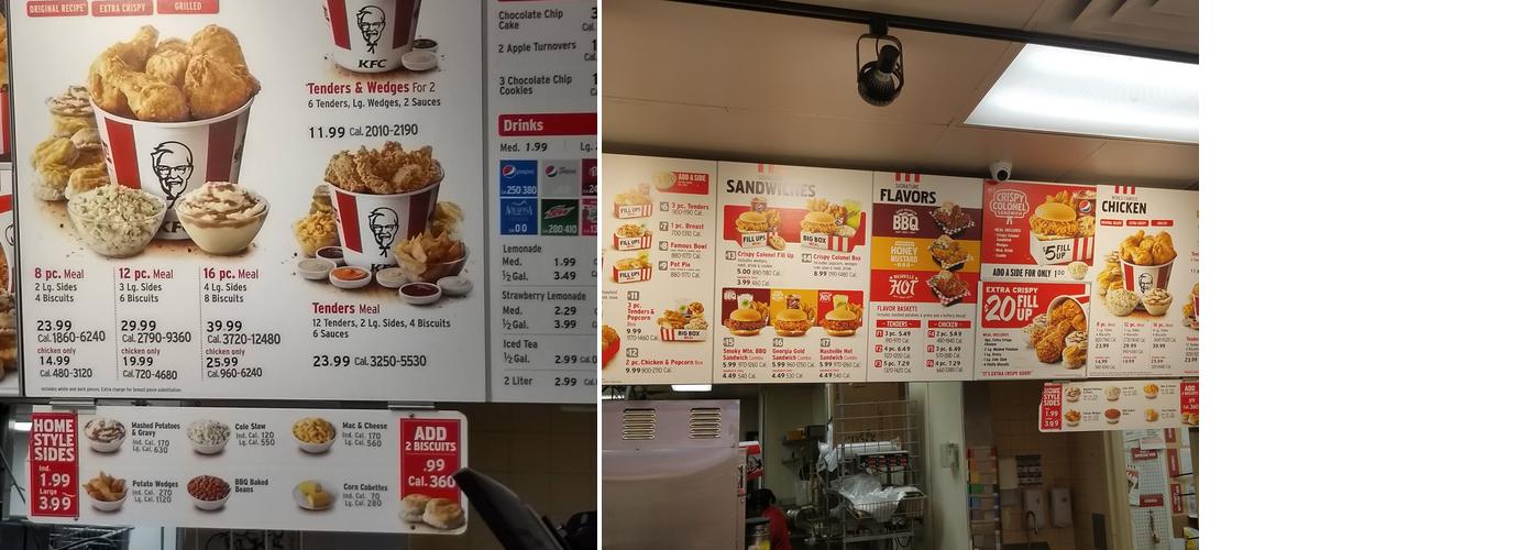 KFC Menu
