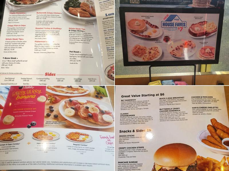 IHOP Menu
