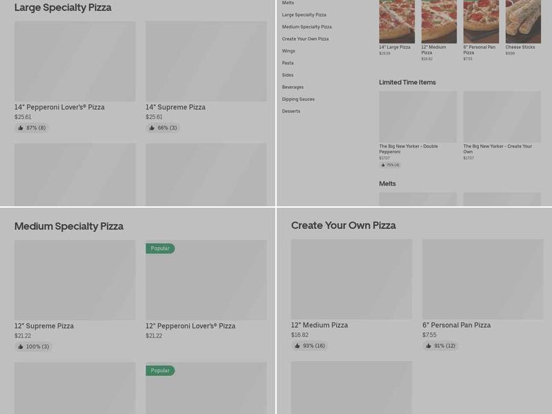 Pizza Hut Menu