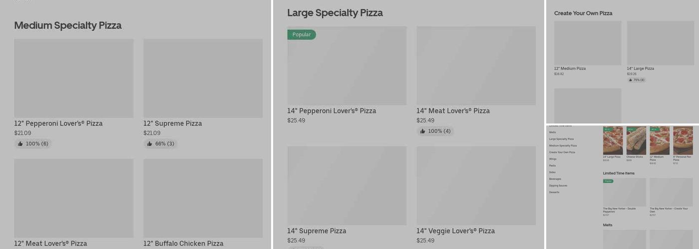 Pizza Hut Menu
