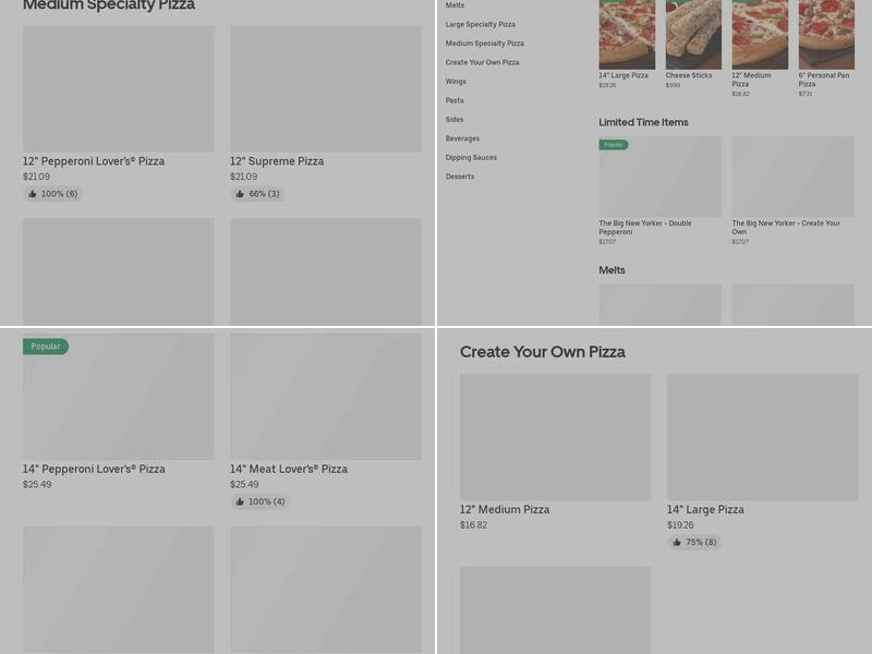 Pizza Hut Menu
