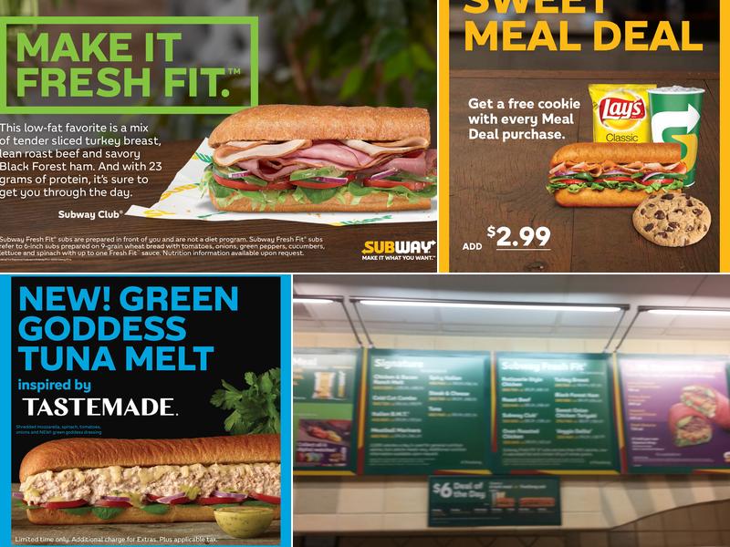 Subway Menu