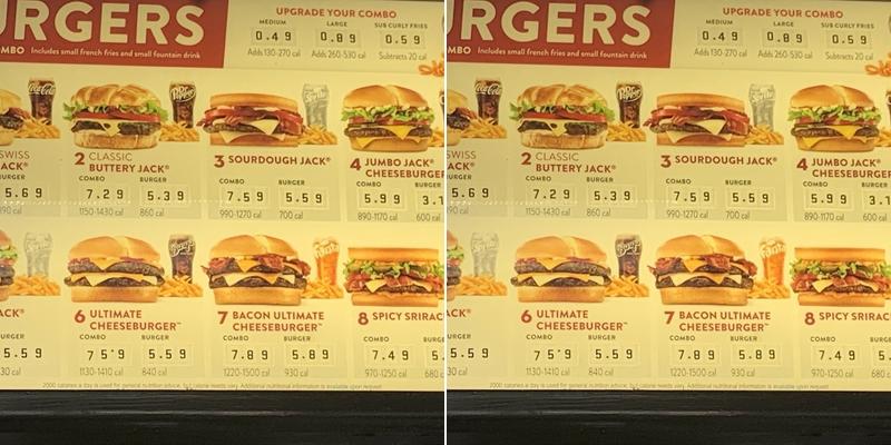 Jack In The Box Menu