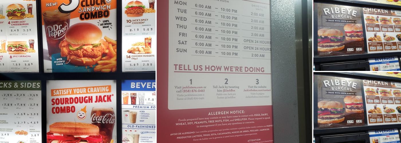 Jack In The Box Menu