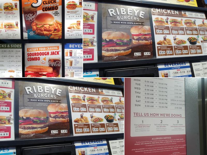 Jack In The Box Menu