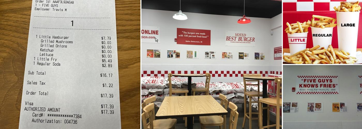 Five Guys Menu