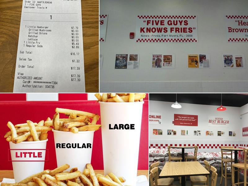 Five Guys Menu