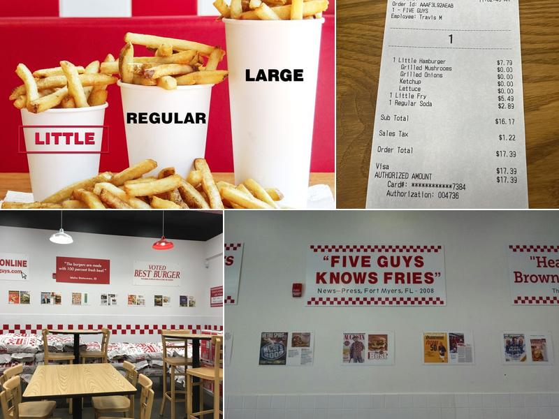 Five Guys Menu