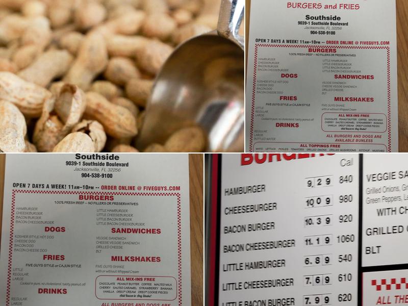 Five Guys Menu