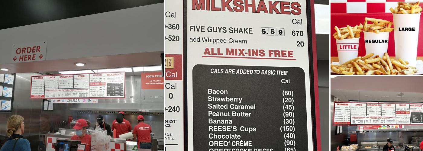 Five Guys Menu