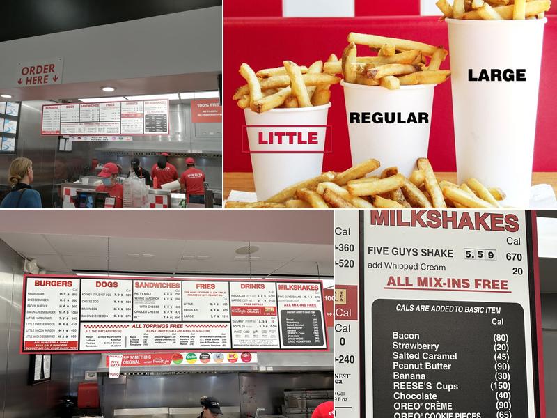 Five Guys Menu
