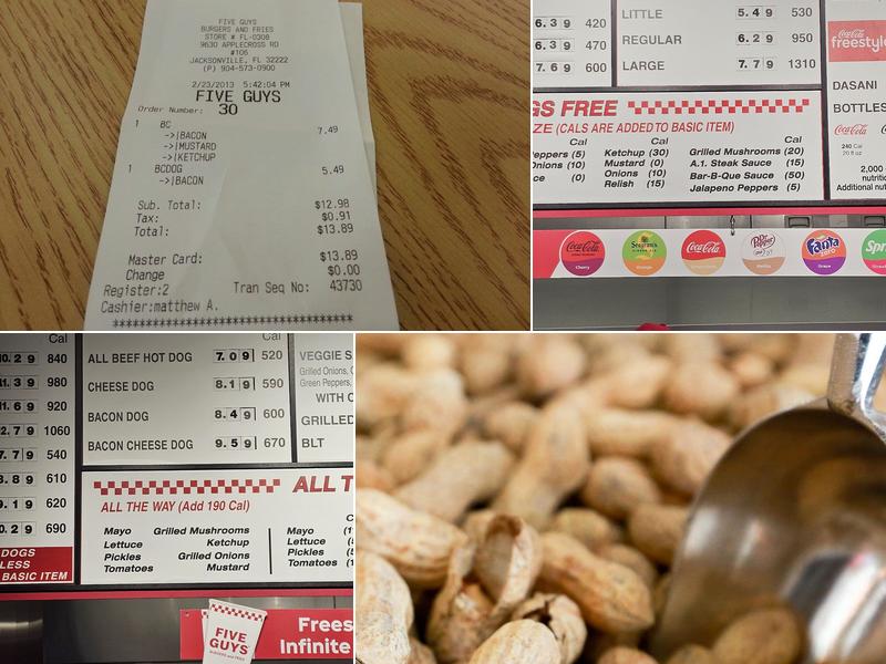 Five Guys Menu
