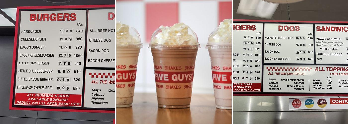 Five Guys Menu