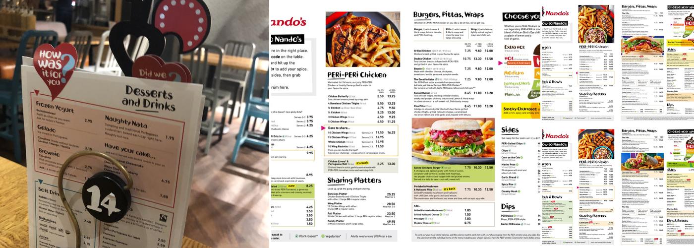 Nando's Menu