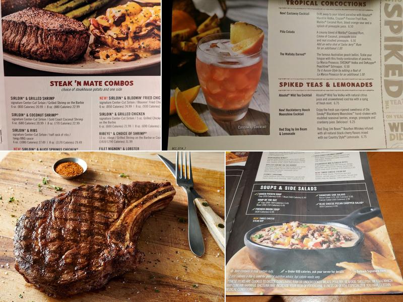 Outback Steakhouse Menu