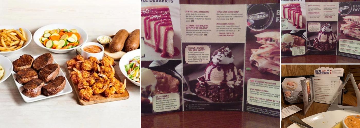 Outback Steakhouse Menu