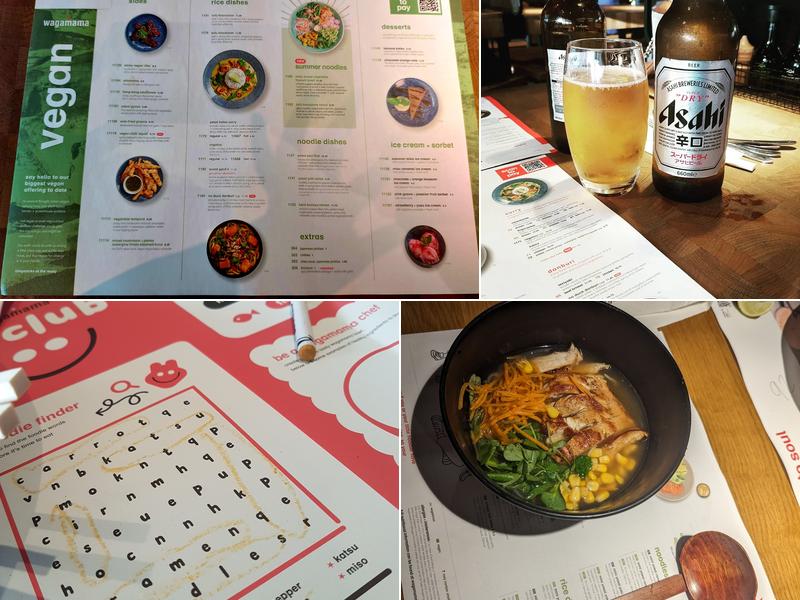 wagamama ashford Menu