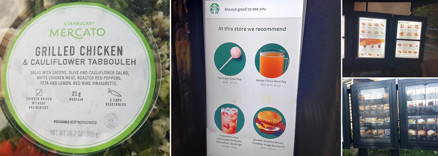 Starbucks Coffee Company Menu