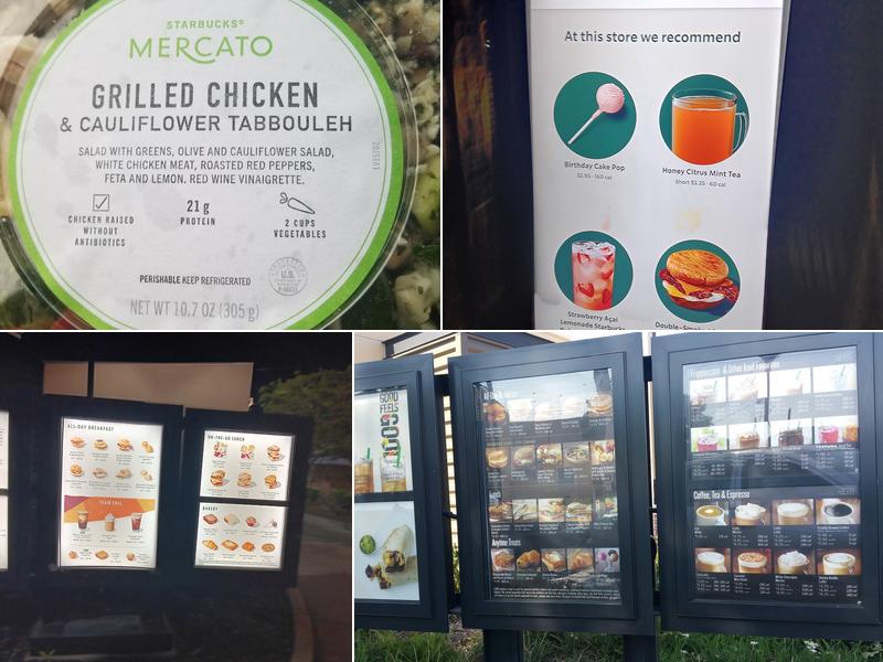Starbucks Coffee Company Menu