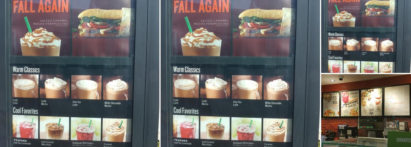 Starbucks Coffee Company Menu