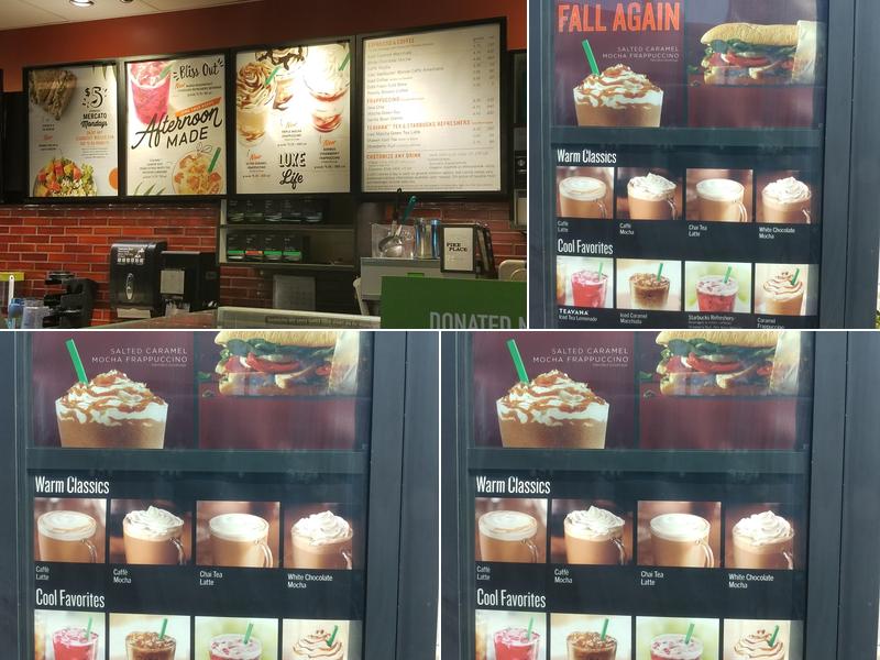 Starbucks Menu