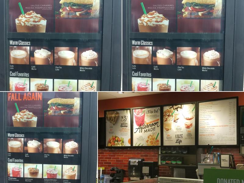 Starbucks Coffee Company Menu