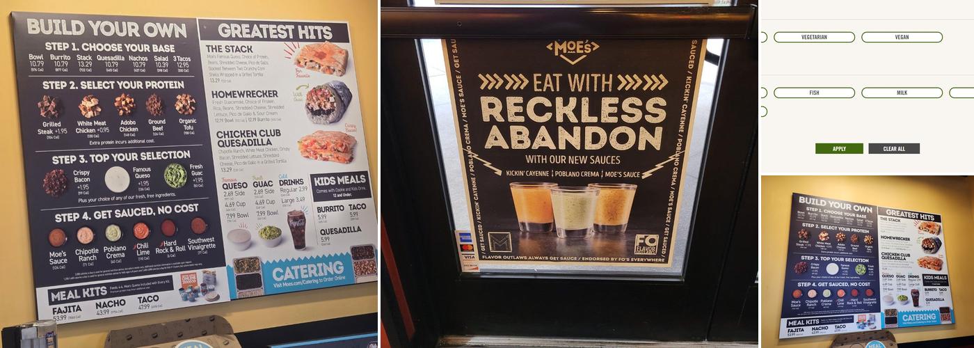 Moe's Southwest Grill Menu