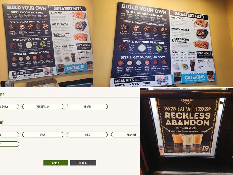 Moe's Southwest Grill Menu