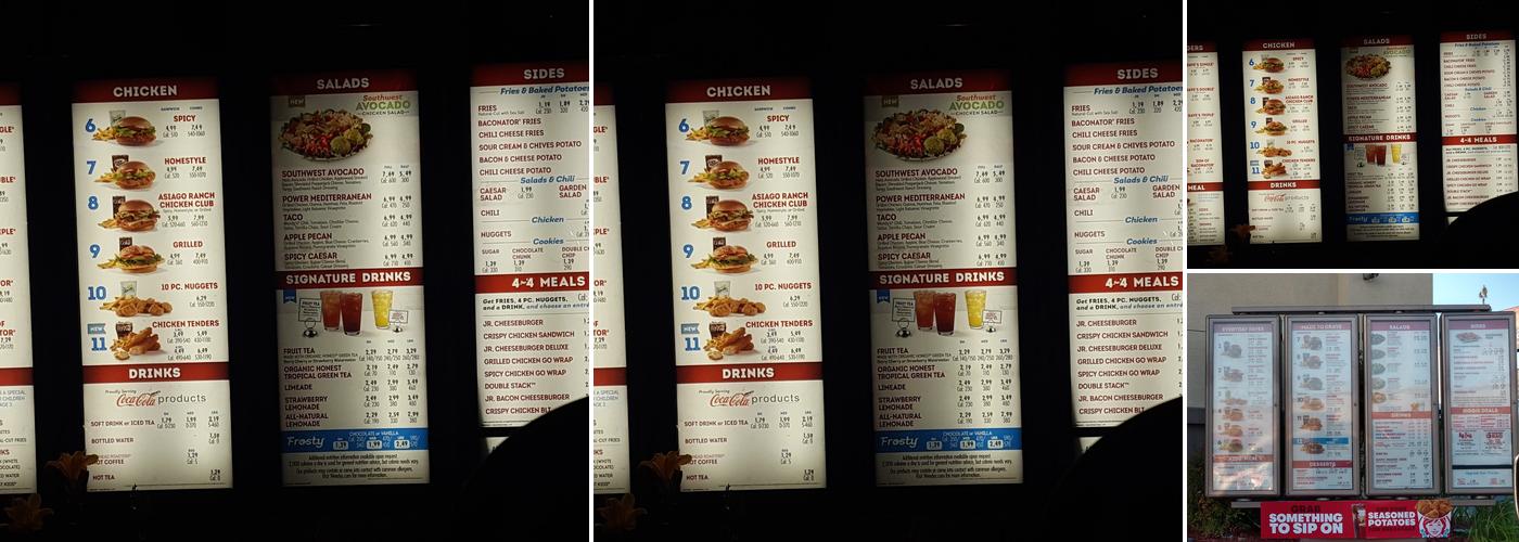 Wendy's Menu