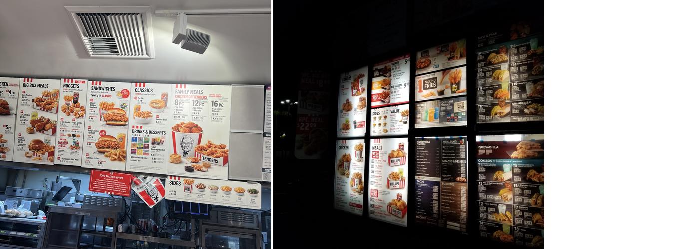 KFC Menu