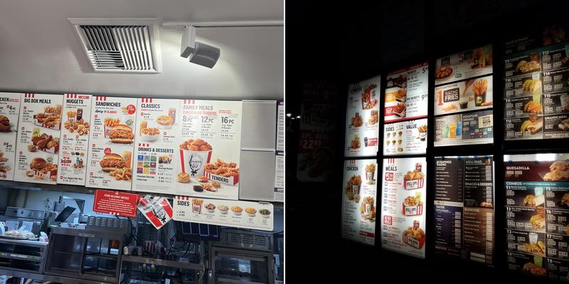 KFC Menu