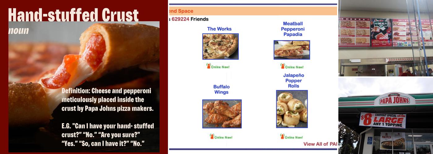 Papa Johns Pizza Menu