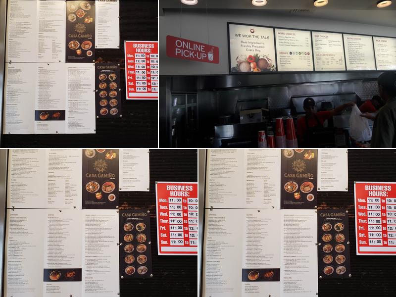 Panda Express Menu