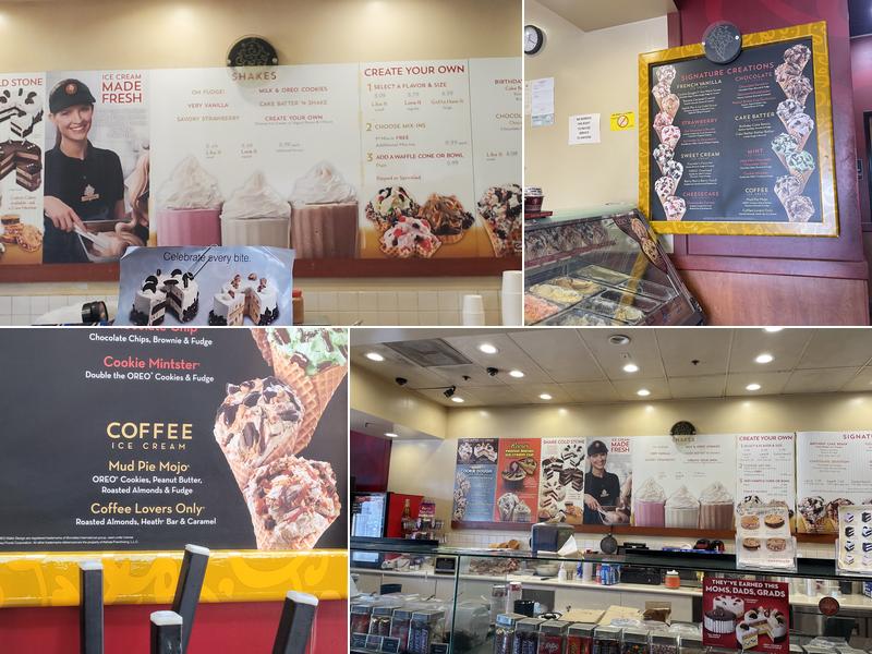 Cold Stone Creamery Menu