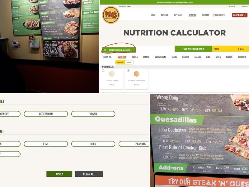 Moe's Southwest Grill Menu