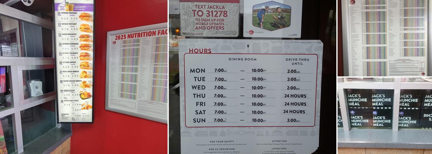 Jack In The Box Menu
